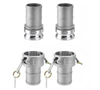 2 juegos de accesorios Camlock de aluminio tipo A con tipo D para un funcionamiento constante en líneas de suministro de agua agrícola y procesos industriales (1)