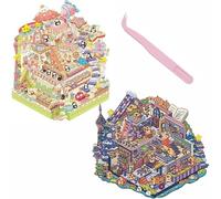 2 juegos de calcomanías 3D, terapia de calcomanías, escenas de calcomanías, escena de calcomanías 3D, juego de calcomanías de casa gigante, calcomanías divertidas de escena de dibujos animados para