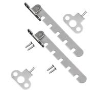 2 juegos de cierres de restricción de ventana, cerraduras de seguridad para ventana, gancho de bloqueo de ventana de posición ajustable, soporte de ventana abatible para ventilación, ideal para abrir