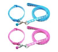 2 Juegos de Collares para Perros, Correas para Mascotas Ajustables, Accesorios Adecuados para Perros Pequeños y Medianos