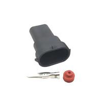 2 juegos de conector de luz antiniebla automotriz sellado macho hembra de 2 pines H8 H9 H11 lámpara de xenón enchufe de cableado pieza de repuesto 12124819(Male)