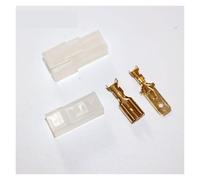 2 juegos de conectores macho y hembra DJ7011-7.8 de 1 pin for coche, con terminales for adaptador de cable eléctrico de 1 pin.