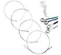 2 juegos de cuerdas de viola, núcleo de acero inoxidable, extremo de bola niquelado, níquel y cromo, piezas de instrumentos musicales de 25.6 pulgadas