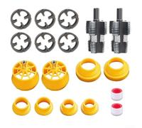 2 juegos de enhebradores eléctricos de tubos de PVC, diseñados para una transición rápida entre tubos de 4 puntos y 6 puntos