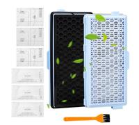2 juegos de filtros de repuesto compatibles para aspiradoras Miele Compact C1&C2 Complete C2&C3, S8340,3 filtros de vacío y 3 filtros de escape para S4000, S5000, S6000&S8000 Serie