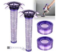2 juegos de filtros de repuesto V8 para Dyson, accesorios, incluye 2 filtros HEPA y 2 filtros Star Pre, 1 cepillo de limpieza, número de pieza 965661
