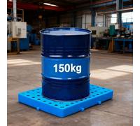 2 Juegos de Palets Plastico, Palets Europeos, Resistente, Antiestática y Antideslizante, Se Pueden Unir por Tamaño, Diseño Hueco(40x60x5CM/16x24x2IN)