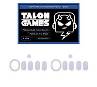 2 juegos de patines TALONGAMES con bordes curvados redondeados compatibles con Logitech G304 / G305 Gaming Mouse Feet Replacement,0.8mm, material PTFE puro con almohadillas deslizantes súper suaves
