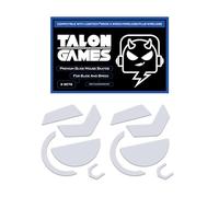 2 juegos de patines TALONGAMES con bordes curvos redondeados compatibles con Logitech G502 X con cable/G502 X inalámbrico para mouse para juegos, 0.8 mm, material de PTFE puro con almohadillas de