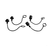 2 juegos de polvo hidráulico para acoplador de desconexión rápida ISO A 12, PVC diseñado para un mantenimiento eficaz del sistema hidráulico (negro)