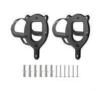 2 juegos de soportes de bridas, colgador de brida de caballo de metal para almacenamiento estable, hierro recubierto resistente con para un fácil montaje en pared, para ecuestre