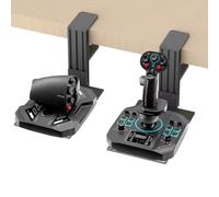 2 juegos de soportes de escritorio HOTAS para joysticks y aceleradores de simulador de vuelo. Compatible con Logitech X56/X52/X52 Pro, Thrustmaster T-Flight Hotas, T.16000M FCS, Sol R2/R4, TCA