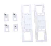 2 Juegos de Tornillos de Fijación Universales para Asiento de Inodoro, Placas Enchufables y Accesorios para Cubierta Montados en la Parte S