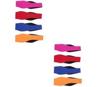2 Juegos Diadema De Natación Diadema De Ducha Banda Para La Oreja De Natación Ajustable Banda Para La Oreja Para Nadar Gafas De Pañuelo as Niebla Neopreno 4 Uds * 2 BESPORTBLE