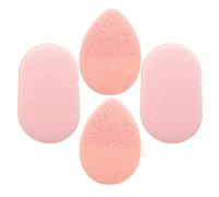 2 Juegos Esponja Limpiadora Reutilizable Rosa para Rostro, | Uso Diario y Viaje, Forma de Gota y Rectángulo, Estilo Guante, para Mujeres