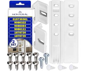 2 Juegos Guia Puerta Corredera para Puertas Empotradas de Frigorifico y Congeladore 187820 para Miele 9086322 para Liebherr 015730361 para Smeg - MONTERAL