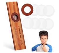 2 Juegos Kazoo Mini Mirlitón De Boca Instrumentos Para Niños Mirlitón Eléctrico Divertido De Jugar Guitarras Para Guitarra Para Niños Instrumento Instrumentos Musicales Madera BESTonZON