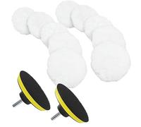 2 Juegos Kit Pulido Coche，125mm Esponja Para Pulir Coche,10 Piezas Disco Pulidor De Lana, Reemplazo Pulido, Para Pulir, Limpiar, Lijar Y Encerar Coches