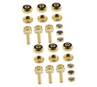 2 Juegos Pequeños Accesorios Bocina Botones Suministros De Botón De Trompeta Varillas De Reparación De Válvulas Repuestos Para Valvulas De Trompeta Golden Metal BESTonZON