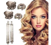 2 Juegos Rizador Pelo Sin Calor Heatless Hair Curlers Rulos Pelo para Dormir Lazy Curler Set Silk Herramientas de Peinado para Cabello Largo y Medi de Diseño de Estilo DIY (Dorado)