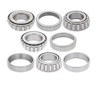 [2 juegos] Rodamientos de repuesto para eje de remolque de 5 a 7 libras, conos: 14125A y 25580, copas: 14276 y 25520, rodamientos de rodillos cónicos [compatible con husillo D42, 2.125 x 3.375