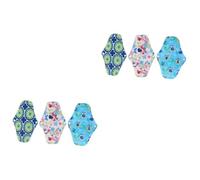 2 Juegos Toallas Sanitarias Reutilizables Paño Sanitario Lavable Toalla Higiénica De Tela Compresas Con Alas Cuecas Menstruales Colchonetas De Lactancia 3 Piezas * 2 FRCOLOR