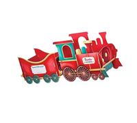 2. Juguete de decoración de tren expreso de Navidad con espaciosa tradición familiar de dulces y diseño de compartimento festivo, tradición familiar festiva y exhibición de almacenamiento de caramelos