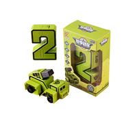(2) Juguete robot de transformación Cultiva la creatividad Bloques de ensamblaje Juguete de ensamblaje