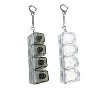 2 Juguetes para inquietos con Teclado, Llavero con iluminación de 4 Teclas para Bolsas y Llaves, Juguetes con Botones para aliviar el estrés y Matar el Tiempo