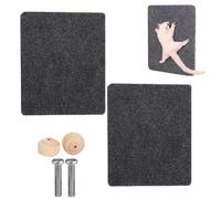 2 Juguetes para petauros del azúcar, tapetes de Escalada de 19 x 23 cm, Accesorios autoadhesivos para jaulas para afilar Garras, Almohadillas rascadoras para Mascotas pequeñas
