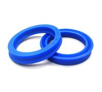 2 juntas de aceite hidráulicas de poliuretano tipo UN, para pistón de cilindro, aptas para orificio o eje, con anillo en forma de U resistente al desgaste.