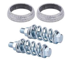 2 Juntas de Colector de Escape & 2 Pernos, Junta Donut Alta Temperatura con Resortes Amortiguadores para Reparación Escape Auto Camión SUV (54mm)