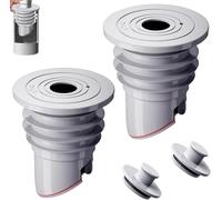 2 juntas de manguera de lavadora - 35-40 mm - tapón antiolor a lavadora, válvula antiolor de ducha, con tapón de sellado de silicona, para lavadora y cocina, S (35-40 mm)