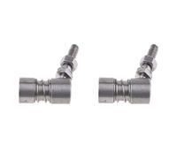 2 juntas esféricas del acelerador de barco de 6 mm, extremo de enlace de barra de acoplamiento, hardware de control marino de acero inoxidable 304