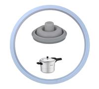 2 juntas estanqueidad repuesto para WMF Ø22cm compatibles 3L/4.5L olla express, goma olla express, mango olla rápida, valvula olla presion