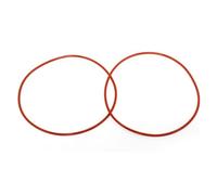 2 juntas tóricas de silicona de color rojo CS de 2,65 mm.(74.3x69x2.65mm)