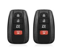 2 Keylessbest - Llavero de repuesto para Toyota Prius Prime GNE 0410 HYQ14FBE 315 MHz, 4 botones de repuesto para 2017 2018 2019 2020 2021