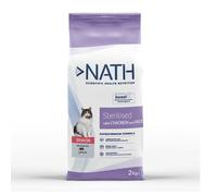 2 kg Nath Senior Sterilised Pollo y Arroz pienso para gatos