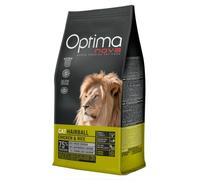 2 kg Optima Nova Hairball Pollo y Arroz pienso para gatos