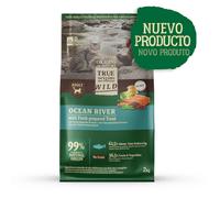 2 kg True Origins Wild Ocean River Salmón y Trucha pienso para gatos