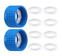 2 kits de acoplamiento de filtro de agua, adaptador de purificación, acoplamientos de limpieza de filtración con juntas de sellado, kits de acoplamiento de filtro fáciles de usar