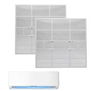 2 * Klimaanlagenfilter - Furnace Dust Filtration Replacement Parts,AC Staubfilter,für Schlafzimmer Wohnzimmer Haus Wohnung Studentenwohnheim Büro Werkstatt