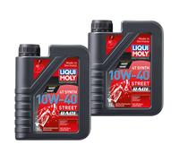 2 L Liqui Moly Aceite Motor Motorrad 4 Takt Synth 10w-40 Street Race API SN PLUS