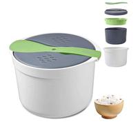 2 L Olla Arrocera Para Microondas,TOATELU Arrocera De Microondas Con Colador, Tapa Y Cuchara De Arroz, Cocedor De Arroz - Vaporera Para Microondasjuego De Arrocera Pp