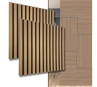 2 láminas de 0,54 m², paneles 3D, paneles de pared de madera, paneles de techo decorativos/aislamiento acústico, fieltro PET 6 mm y MDF 9 mm (11003C)