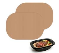 2 Láminas Permanentes de Papel de Horno para Thermomix TM7 Varoma, Reutilizables Antiadherentes Resistentes al Calor hasta 250°C, Apto para Lavavajillas - Accesorios para Hornear y Cocinar al Vapor