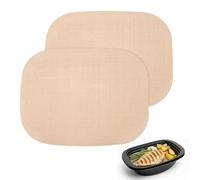 2 láminas permanentes para horno resistentes al calor hasta 250 °C, antiadherente, alfombrilla de silicona para TM7, papel de horno reutilizable para airfryer, eléctrico, horno de gas, apto para