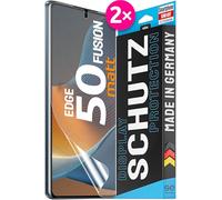 2 láminas protectoras 3D para Motorola Edge 50 Fusion, antirreflejos, 100% huellas dactilares y compatible con FaceID, fácil instalación, mate, resistente a los golpes y arañazos, material de TPU de