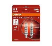 2 Lámparas De Faro Halógenas OSRAM Night Breaker Silver H1 12V Para Automóviles