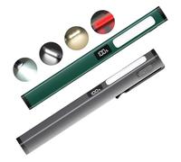 2 lámparas LED con forma de bolígrafo, luz de trabajo COB, recargable por USB C, 6 modos de brillo, IPX5 resistente al agua, mini linterna LED con imán e indicador de nivel de batería, para camping